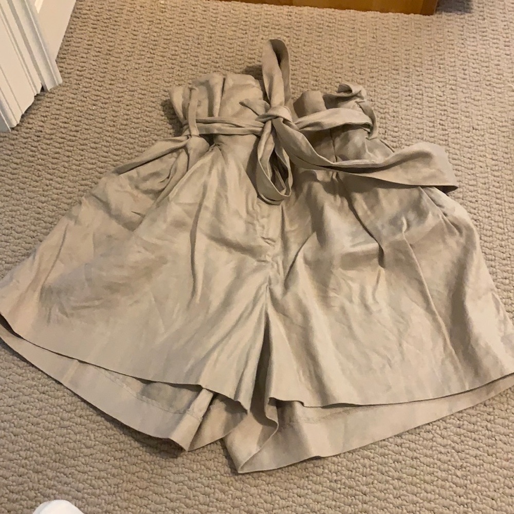 Light brown high waisted shorts